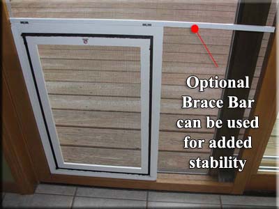 Security Boss Screen Pet Doors | Brace Bar